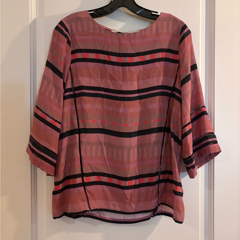 Striped Pink Women's Top